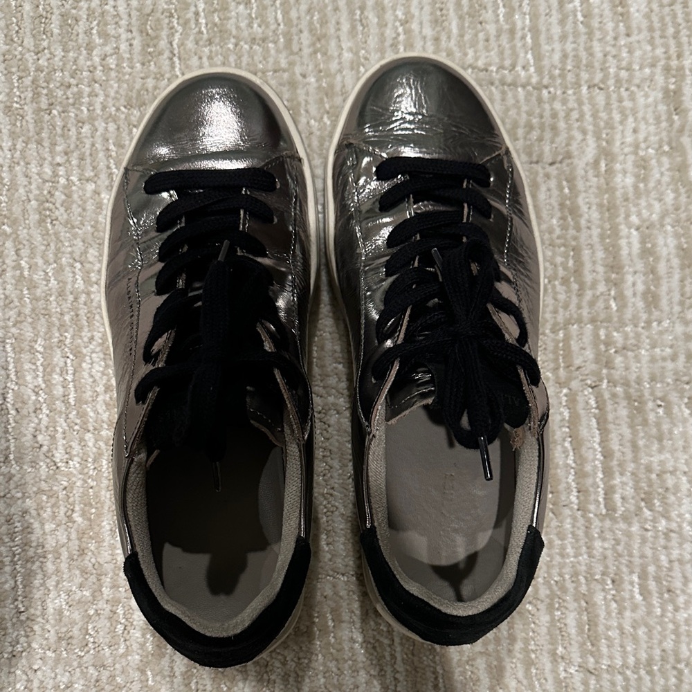 All Saints Silver Sneakers - Picture 3 of 6